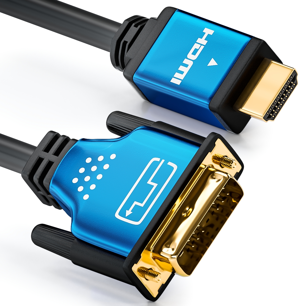 Dvi to hdmi. Hama HDMI DVI Kabel Adapterkabel Cable Connector vergoldete Stecker 5m. 4k HDM 10m