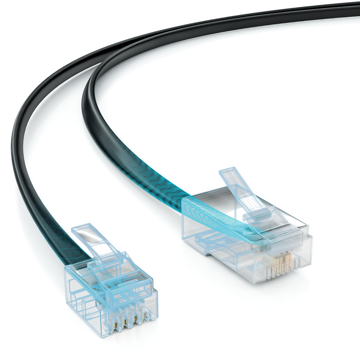 6m Telefonkabel DSL Kabel Router Kabel RJ11 6P4C Stecker auf RJ45 8P4C