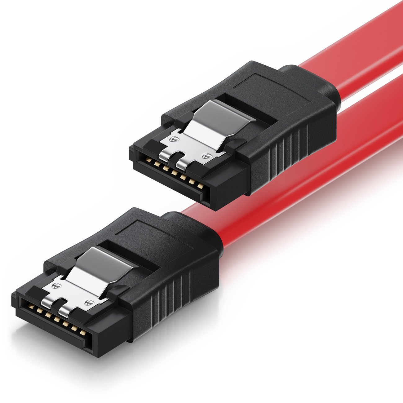 0,5m SATA Kabel S-ATA 6 Gb/s High Speed SSD Datenkabel Clip HDD SSD ...